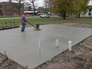 Meridian concrete pads for RV, sheds, AC, basketball